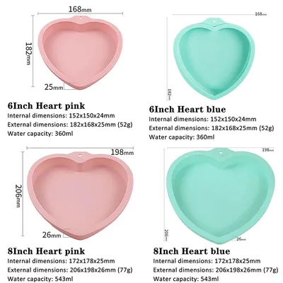 6 inch 8 inch rainbow cake baking pan