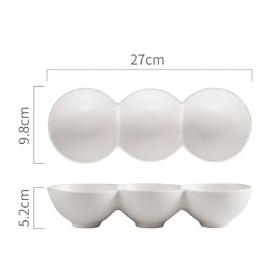 Special-shaped Ceramic Household Dessert Fruit Salad Bowl