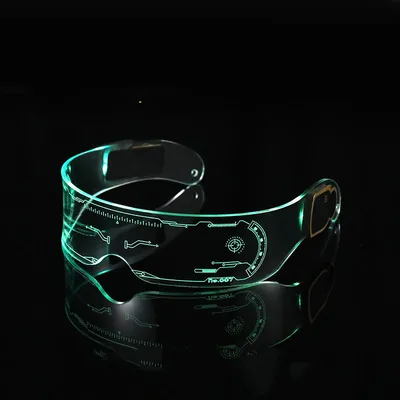 Punk Futuristic Technology Sense Glasses Photo Sci-fi Glow