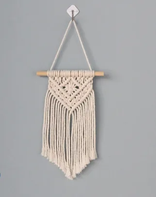 Hand-woven Lace Wall Hanging Woven Rainbow Tapestry Bohemian Crafts Jewelry Beautiful
