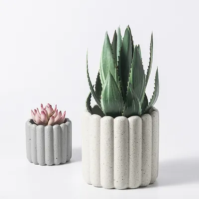 Nordic Cement Flower Pot Frosted Fashion Simple Literary Personality