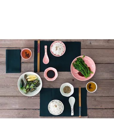 Tableware Set, Japanese Ceramic Dinnerware Set For Home, Kitchen, Person, 6 Uds.