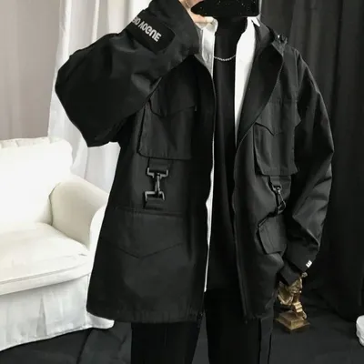 Loose Sporty Hooded Overalls Stylish Handsome And Casual