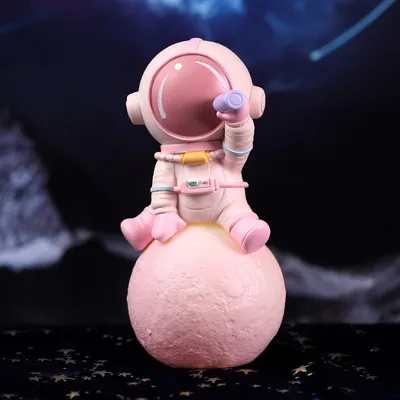 Cartoon Cute Spaceman Bedroom Table Decorations Small Ornaments