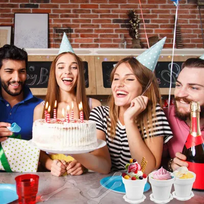 40 قطعة من أكواب الحلوى على شكل أصيص زهور