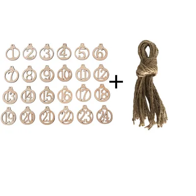Digital Tag Holiday Gift Packaging Hollow Carving Listing Crafts Wood Decoration