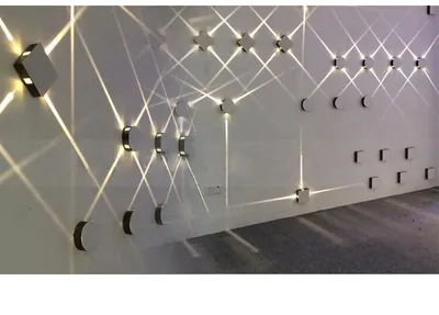Modern simple square round LED aluminum wall light