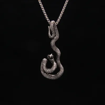 Men's And Women's Fashion Hip-hop Snake Necklace