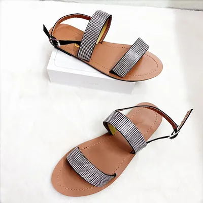 Diamond back bag slippers fashion sandals