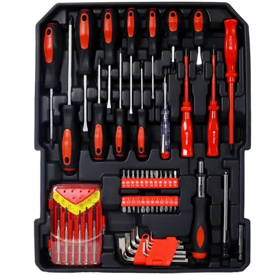969 Piece Men's Home Repair Tool Set, Tool Box Organizer With 4 Drawers, Universal Household
