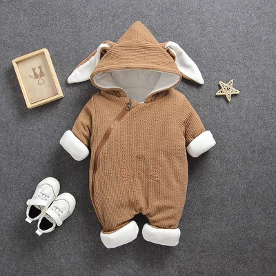 Autumn Winter Coat Jumpsuit Baby Clothing Newborn Snowsuit Boy Warm Romper Down Cotton Jackets Girl Snow clothes Bodysuit