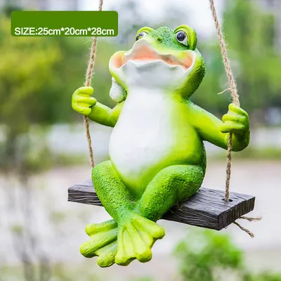 Creative Simulation Frog Resin Craft Animal Pendant