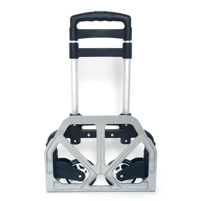 Portable, Foldable, Telescopic Trolley Trolley, Trolley, Luggage Cart, Black