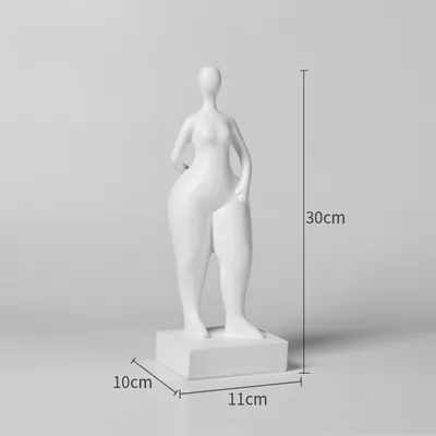 Modern Simple Fat Woman Abstract Figure Sculpture Home Living Room Hotel Window Crafts Furnishings
