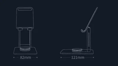 Desktop Minimalist Aluminum Rotatable Phone Holder