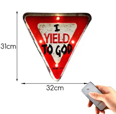 Iron Remote Control LED Light Bar Wall Iron Painting Decoration