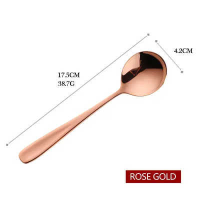 Round Spoon Creative Cute 304 Stainless Steel Long Handle Watermelon Spoon