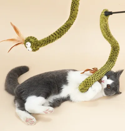 Self Refreshing Feather Long Pole Toy Supplies