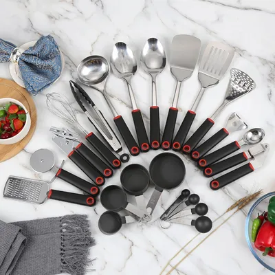 Kitchen Tool Set Can Opener Garlic Press Egg Beater Cheese Shaver Ice