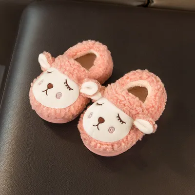 Cartoon Cute Indoor Home Furnishing Girls Bag With Thickened Plush Shoes