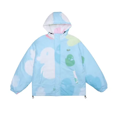 American Street Fashion Brand Bread Coat Design Theme