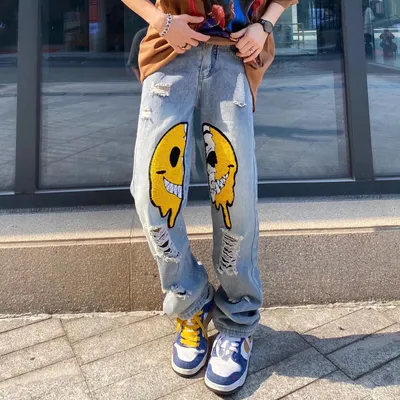 Men's And Women's Fashion Loose Straight Wide Leg Pants