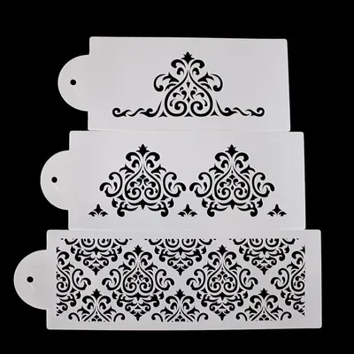 DIY 3-piece fondant hollow template