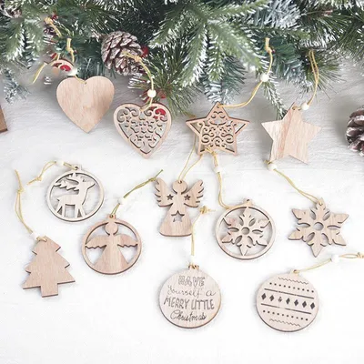Christmas carving hollow Pendant