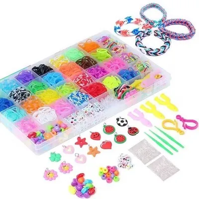 10000 Loom Bands - Kit Includes Colourful Premium Rubber Quality Craft Kit