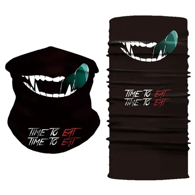 High Quality Digital Printing Multifunctional Towel Skull Sunscreen Cycling Mask Scarf