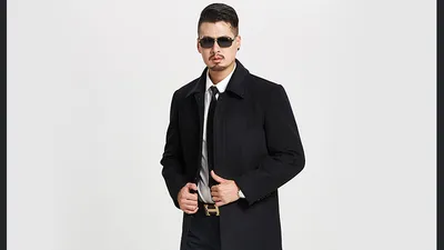 Middle-Aged And Elderly Men's Thick Woolen Coat