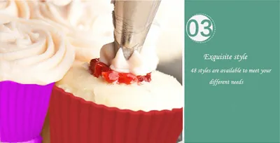 DIY Series Stainless Steel Christmas Decorating Mouth 30 Variety of Cakes Decoration Tools