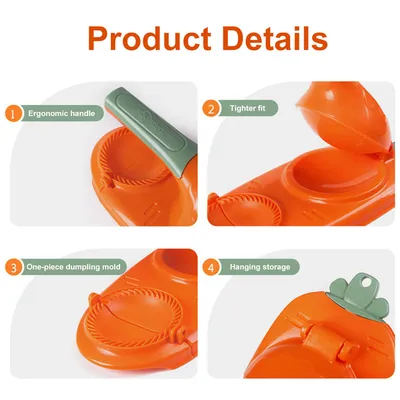New 2 In 1 Kitchen Dumpling Making Tool Baking Pastry Manual Artifact For Pressing Dumpling Skin Wrapper Mould Dough Press Maker
