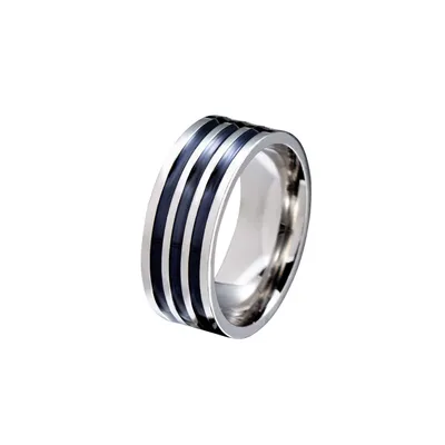 Japanese And Korean INS Style Couple Ring Titanium Steel