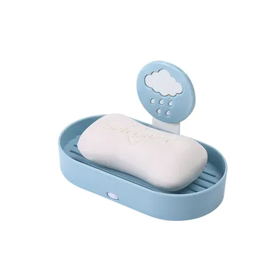 Household Wall-Mounted Drain Double-Layer Soap Box
