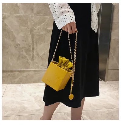 Women's bags new pumping bucket bag