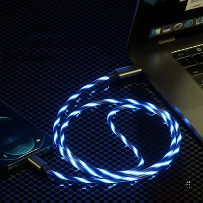 Luminous Elbow Streamer Data Cable Fast Charge
