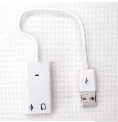 Usb Plastic Sound Card With Cable