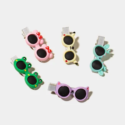 Glasses Hair Accessory, Broken Hairpins, Cartoon Duckbill Clips