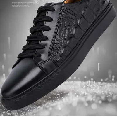 Casual Trend Skate Shoes Pattern Men's Low Trendy Shoes