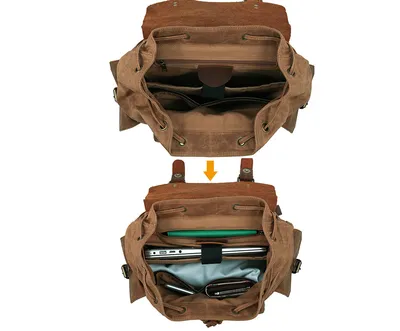 Canvas shoulder bag for men