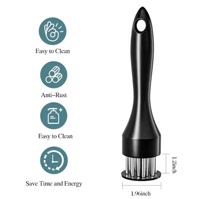 Stainless Steel Meat Tenderizer 21-pin Beef Pork Kitchen Cooking Needle Tool