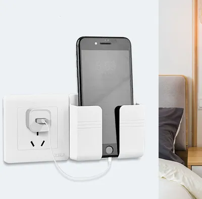 Mobile Phone Charging Storage Rack Punch-free Sticky Storage Box
