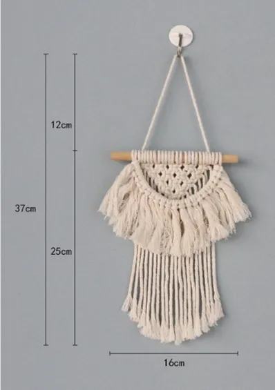 Hand-woven Lace Wall Hanging Woven Rainbow Tapestry Bohemian Crafts Jewelry Beautiful