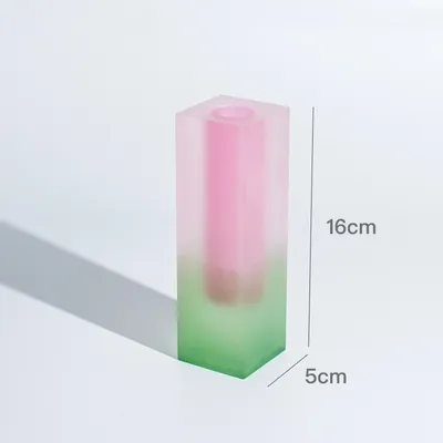 Creative Minimalist Ins Acrylic Square Column Vase Craft Gift