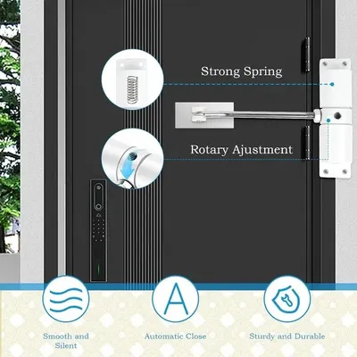 جهاز إغلاق الأبواب، مناسب للبيئات عالية الاستخدام، تصميم متعدد الاستخدامات، سرعة إغلاق قابلة للتخصيص