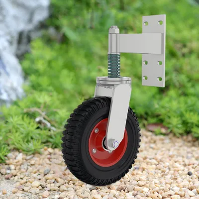 8 Inch Spring Loaded Gate Caster Heavy Duty Gate Wheel For Metal Gates Wooden Gates