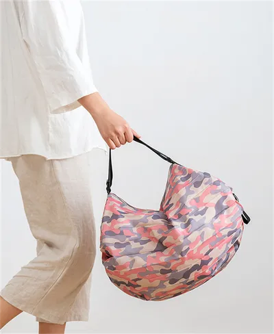 Large Capacity Shopping Bags Portable Foldable Reusable Grocery Bags Daily Commuting Picnic Camping Storage Bag