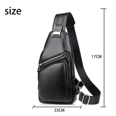Large capacity men's chest bag