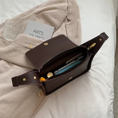 Retro Textured Shoulder Bag Women Underarm